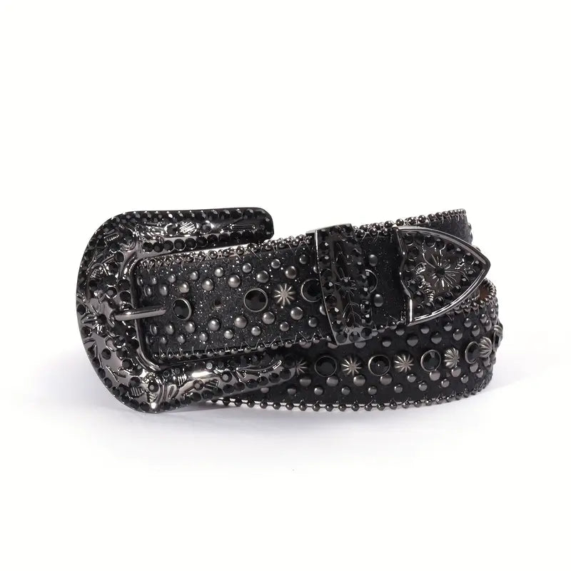 Nowoczesny designerski pasek z cyrkoniami