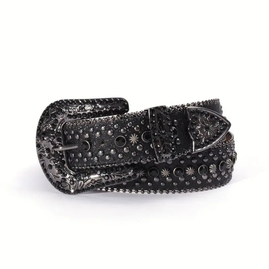 Nowoczesny designerski pasek z cyrkoniami